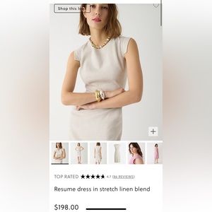 NWT J Crew Linen Dress